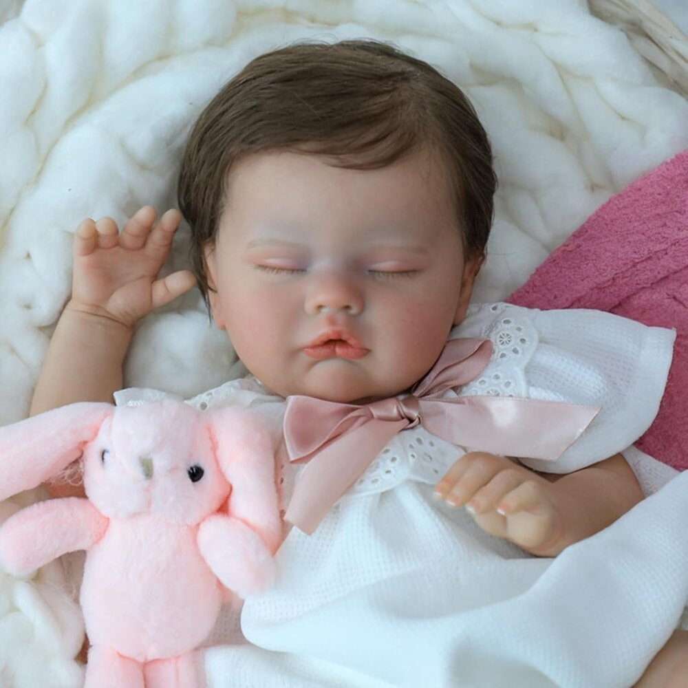 🆕20Inch Full Body Silicone Not Vinyl Reborn Baby Dolls Realistic Quinbee Girl - Picture 6 of 11